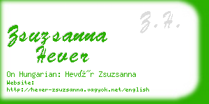 zsuzsanna hever business card